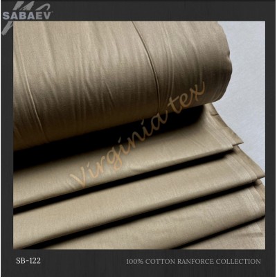 Material Bumbac Satinat Uni Engros - Stofa Lenjerii 240 cm Latime Producatori sb 122 maro